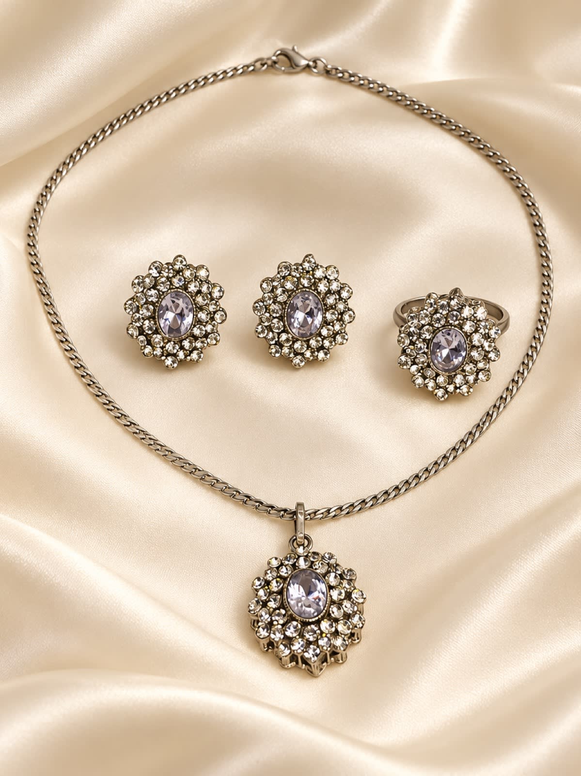 Royal Silver Jewelry Set