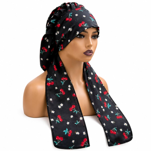 Chiffon Long-Tail Bonnet