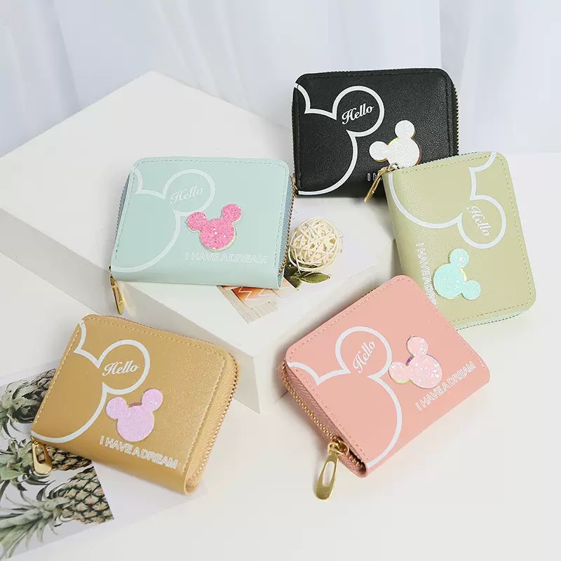 Cute pastel zip wallets(Small)