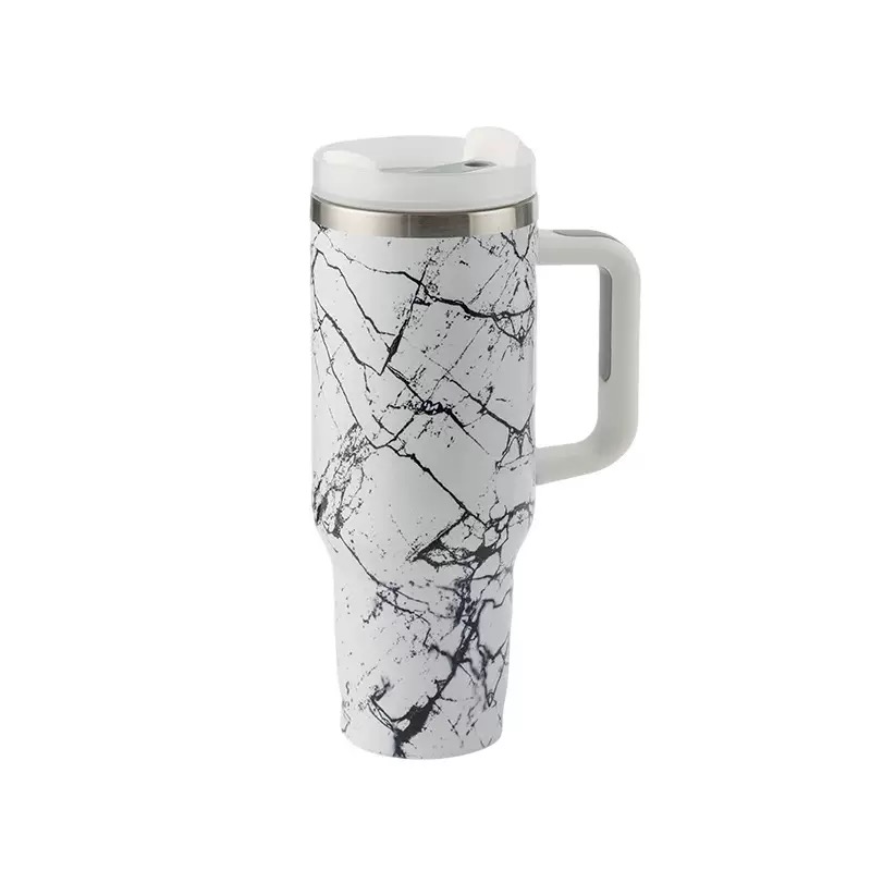 Marble Vacuum Tumbler