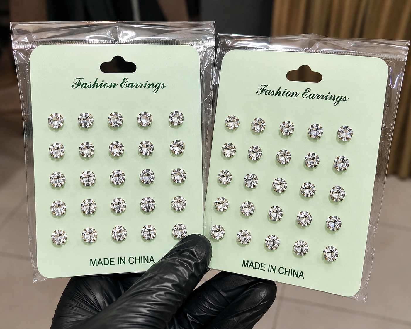 Rhinestone Stud Earrings Set ✨
