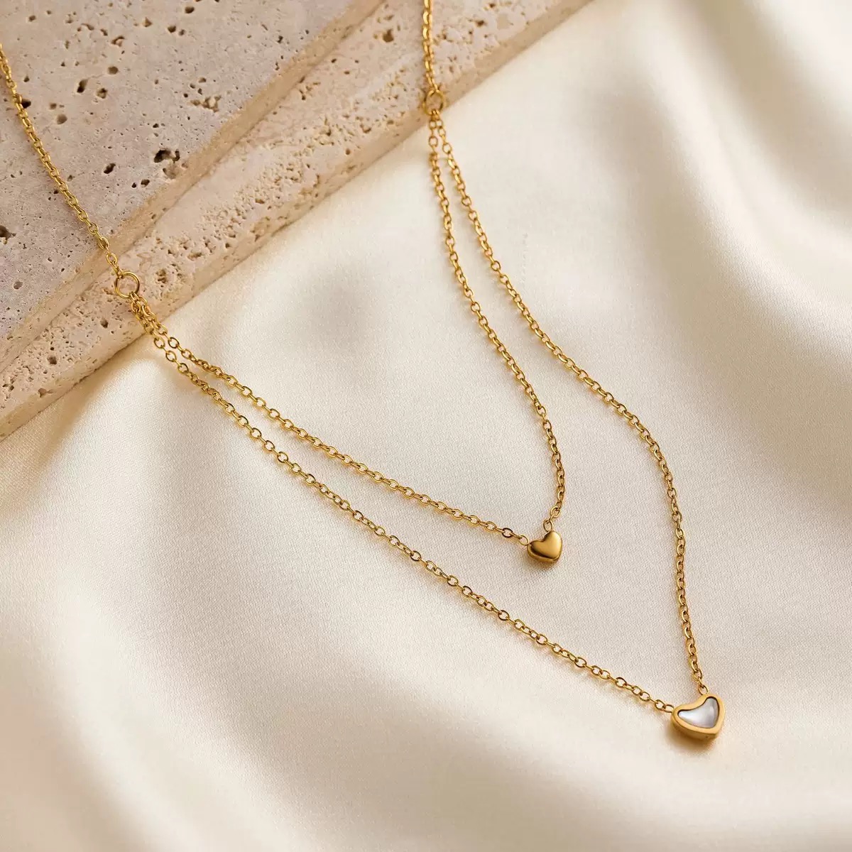 Double layer necklace