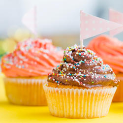 Colored cupcakes