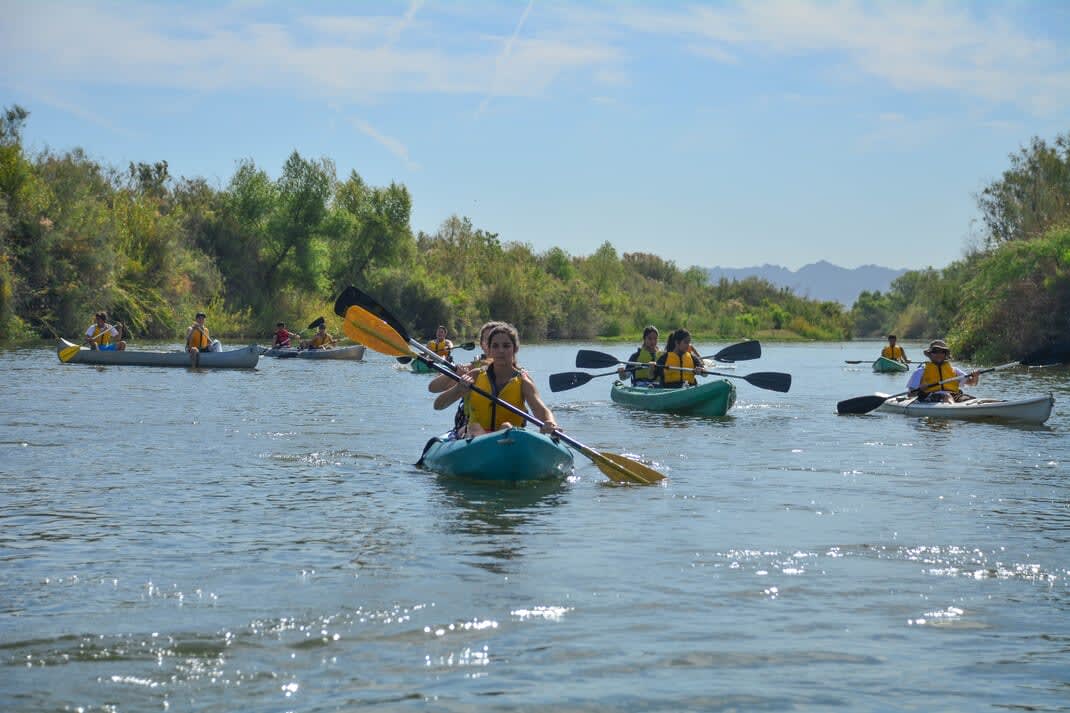 Kayaking on the colorado river 