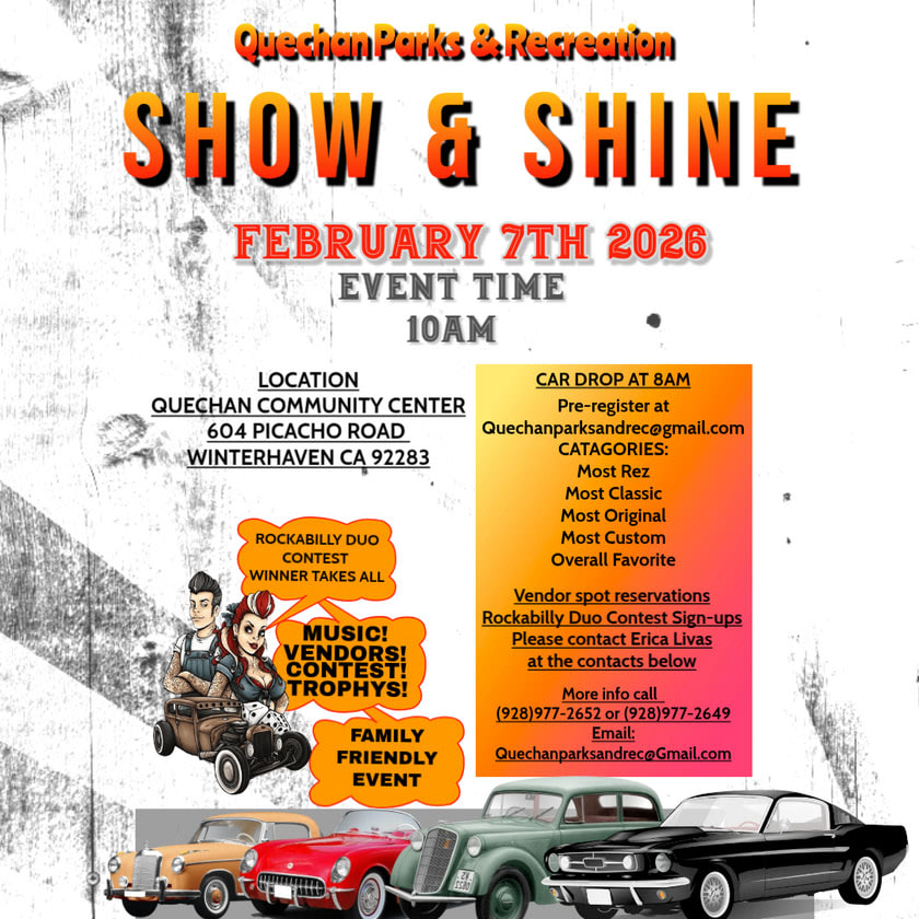 Quechan Parks & Rec Show and Shine