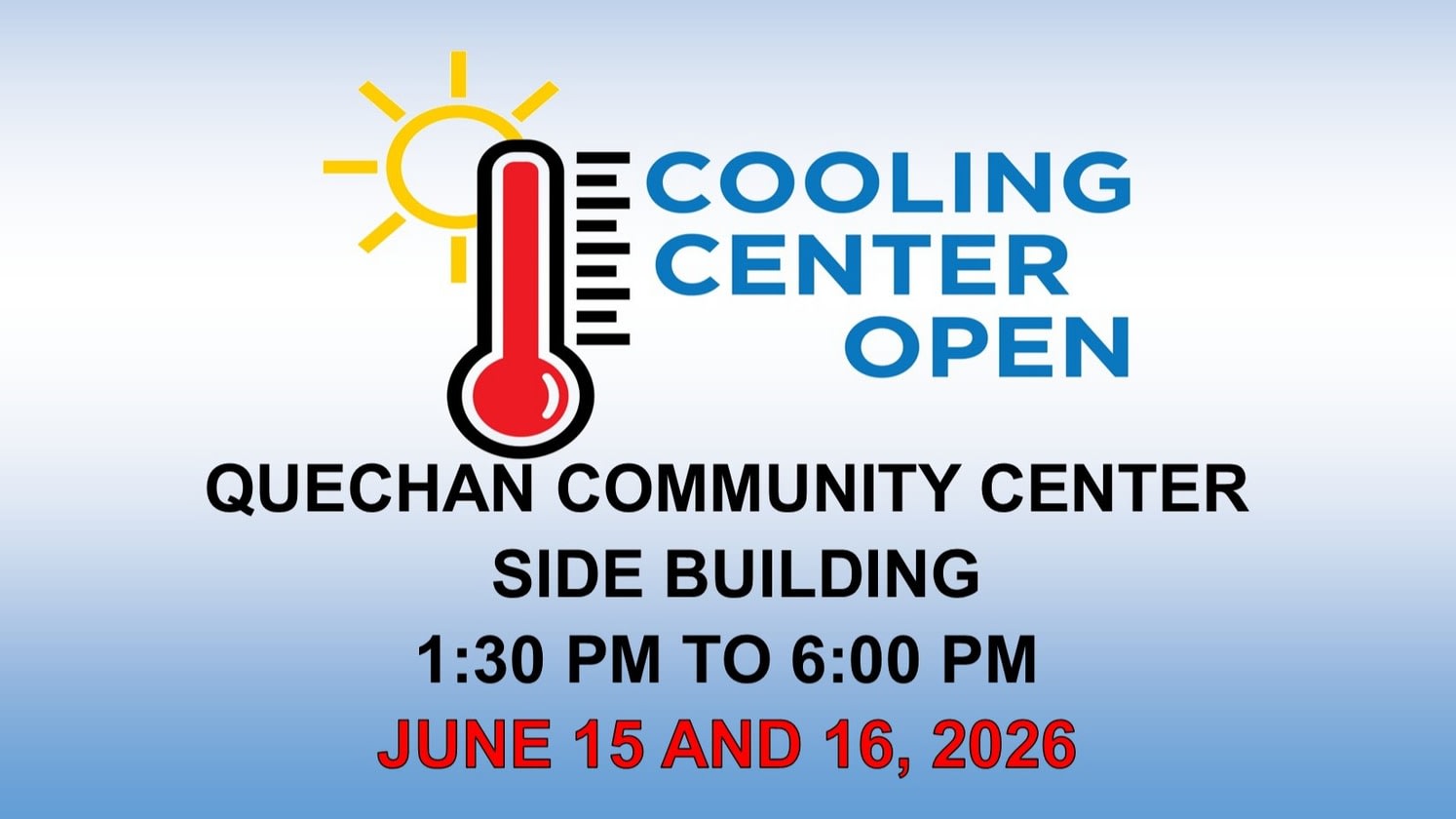 COOLING CENTER 2026