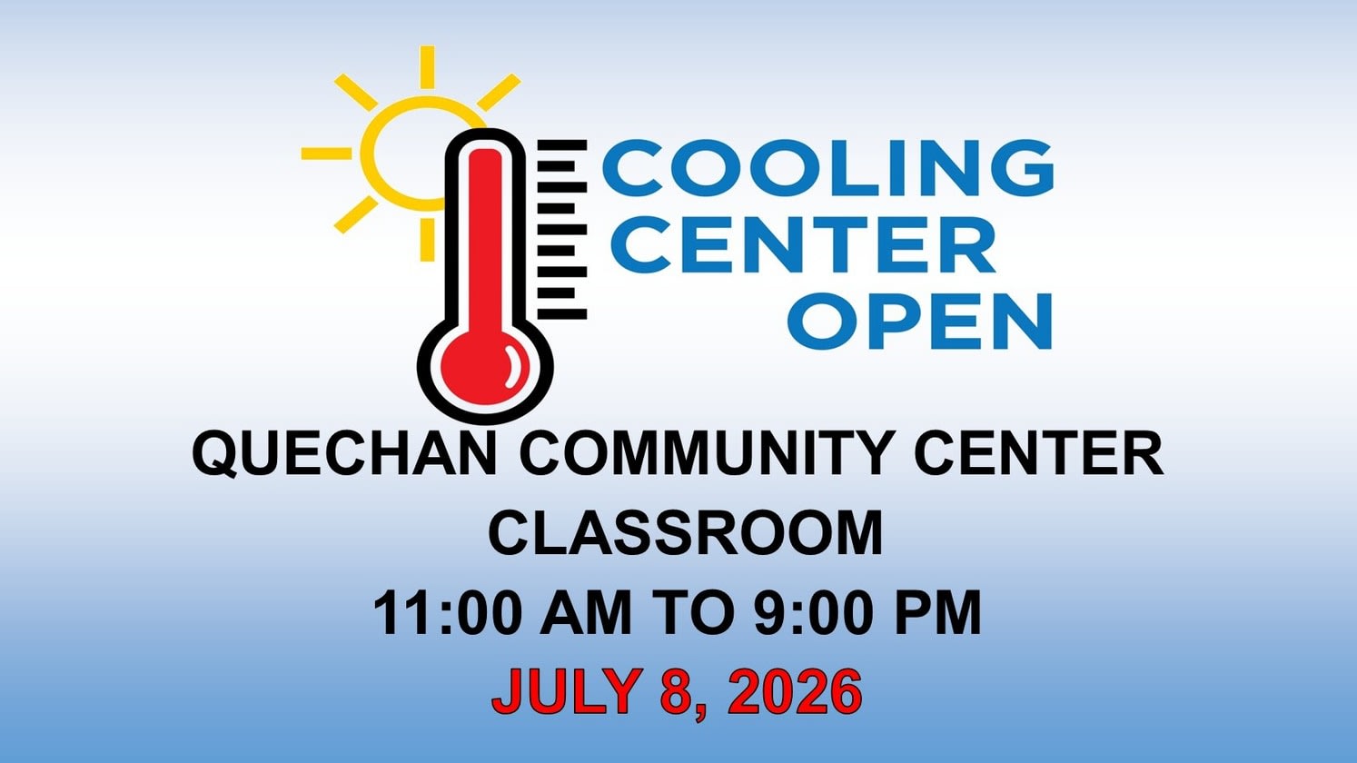 COOLING CENTER 7/7/26