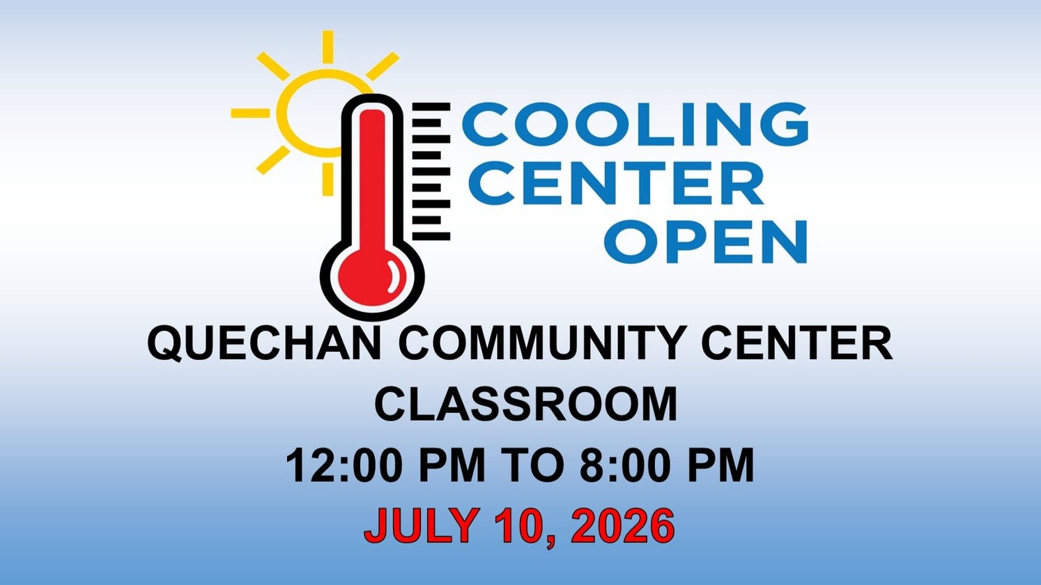 COOLING CENTER 7/10/26