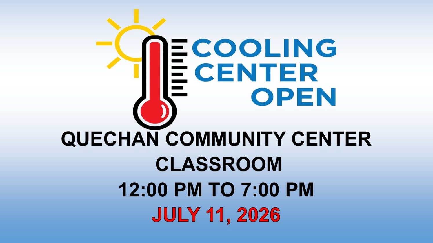 COOLING CENTER 7/11/26