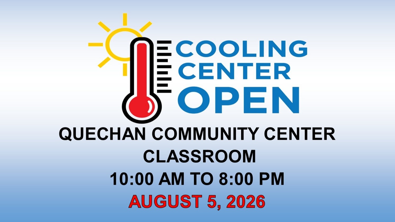 Cooling Center 8/5/26