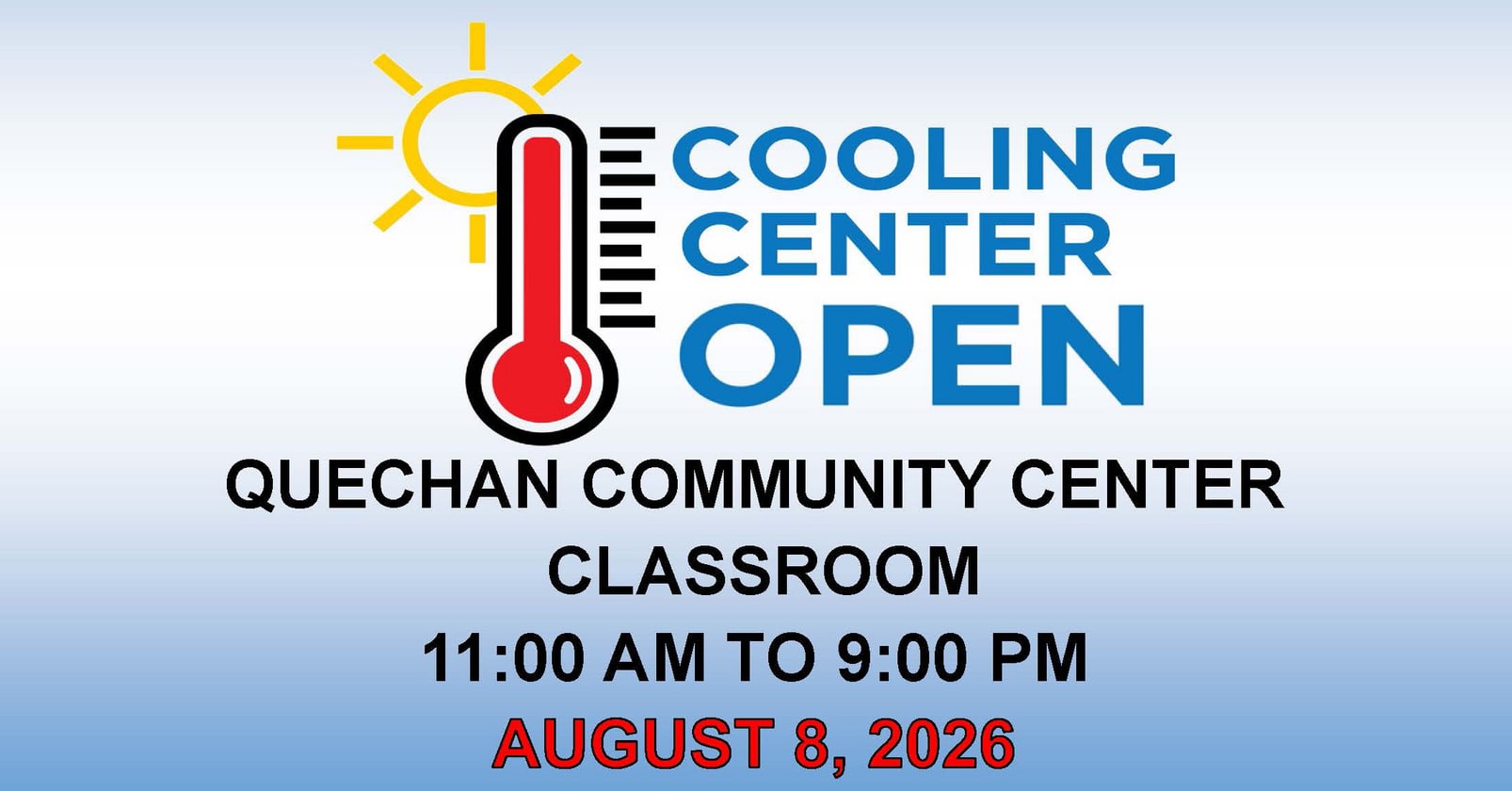 Cooling Center 8/8/26