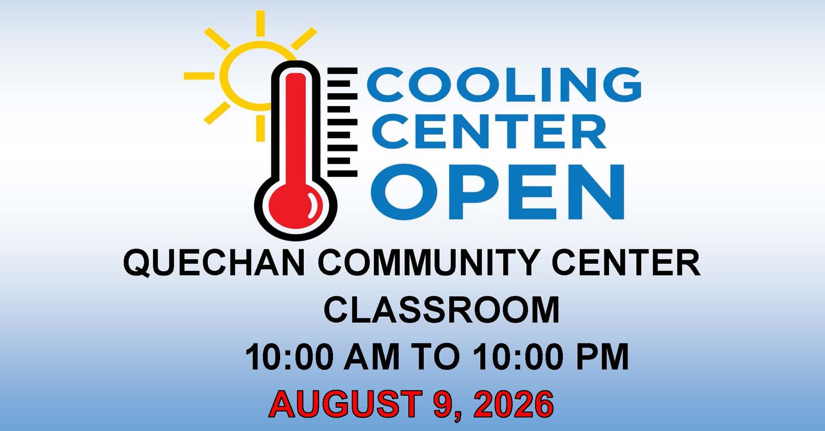 Cooling Center 8/9/26