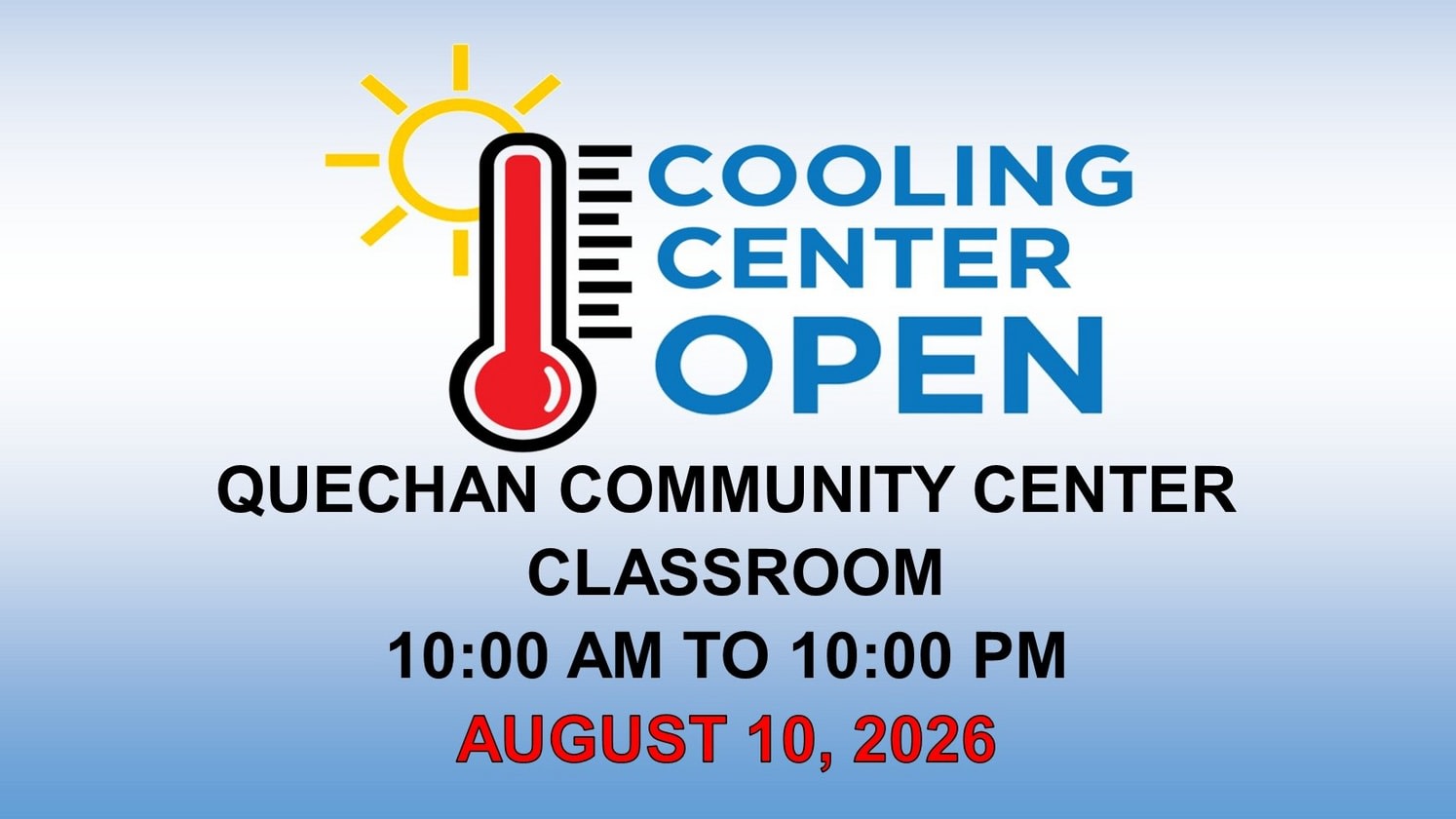 Cooling Center 8/10/26