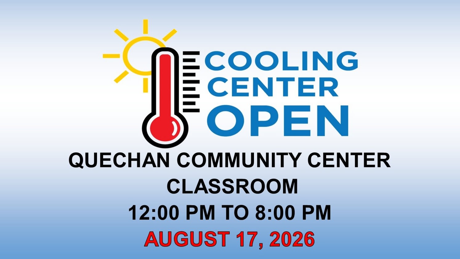 Cooling Center 8/17/26