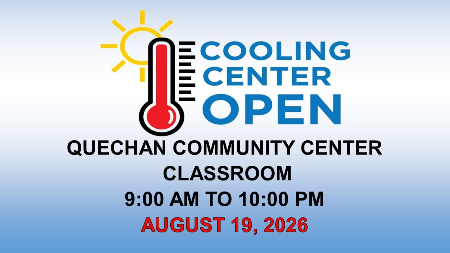 Cooling Center 8/19/26
