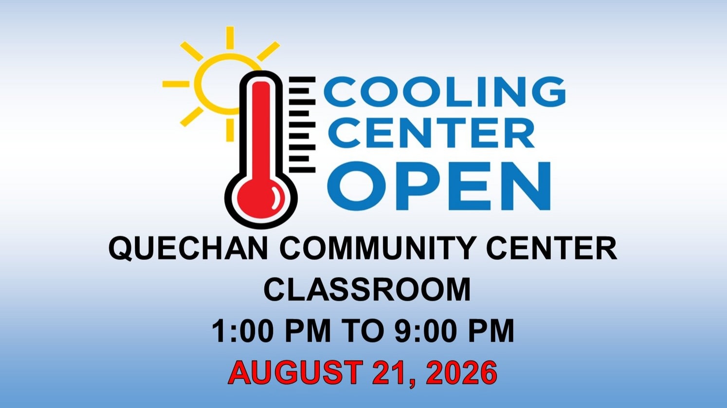 Cooling Center 8/21/26