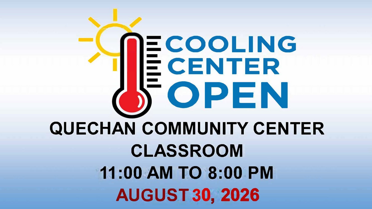 Cooling Center 8/30/26