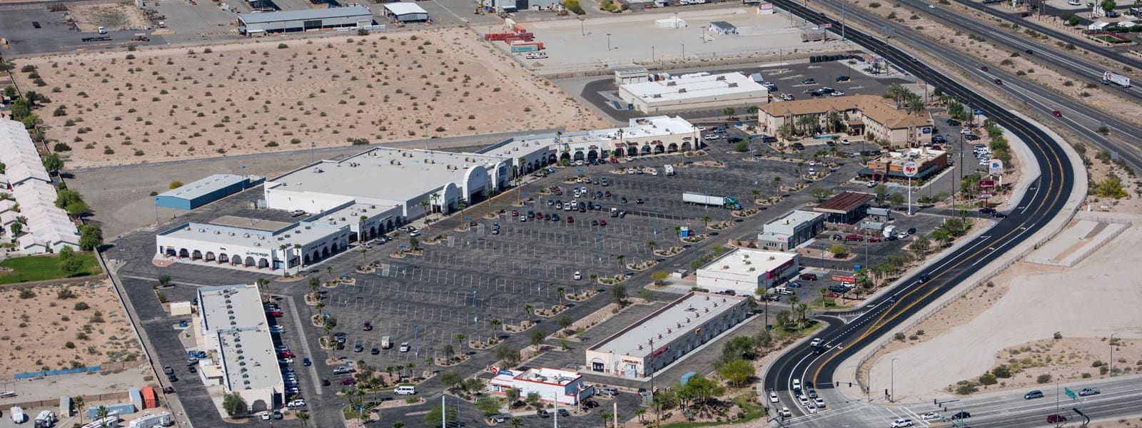 Shopping center development on Fortuna Rd. south of I-8 in the Yuma Foothills.