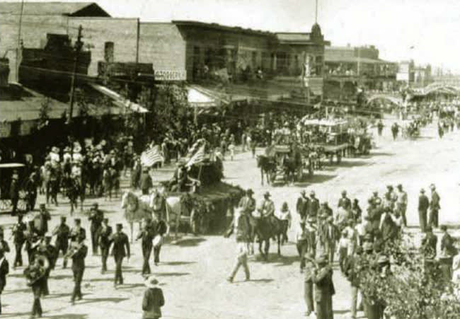 Parade down Main Street, Yuma