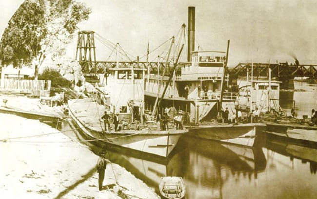 Riverboats in the Colorado River circa 1880