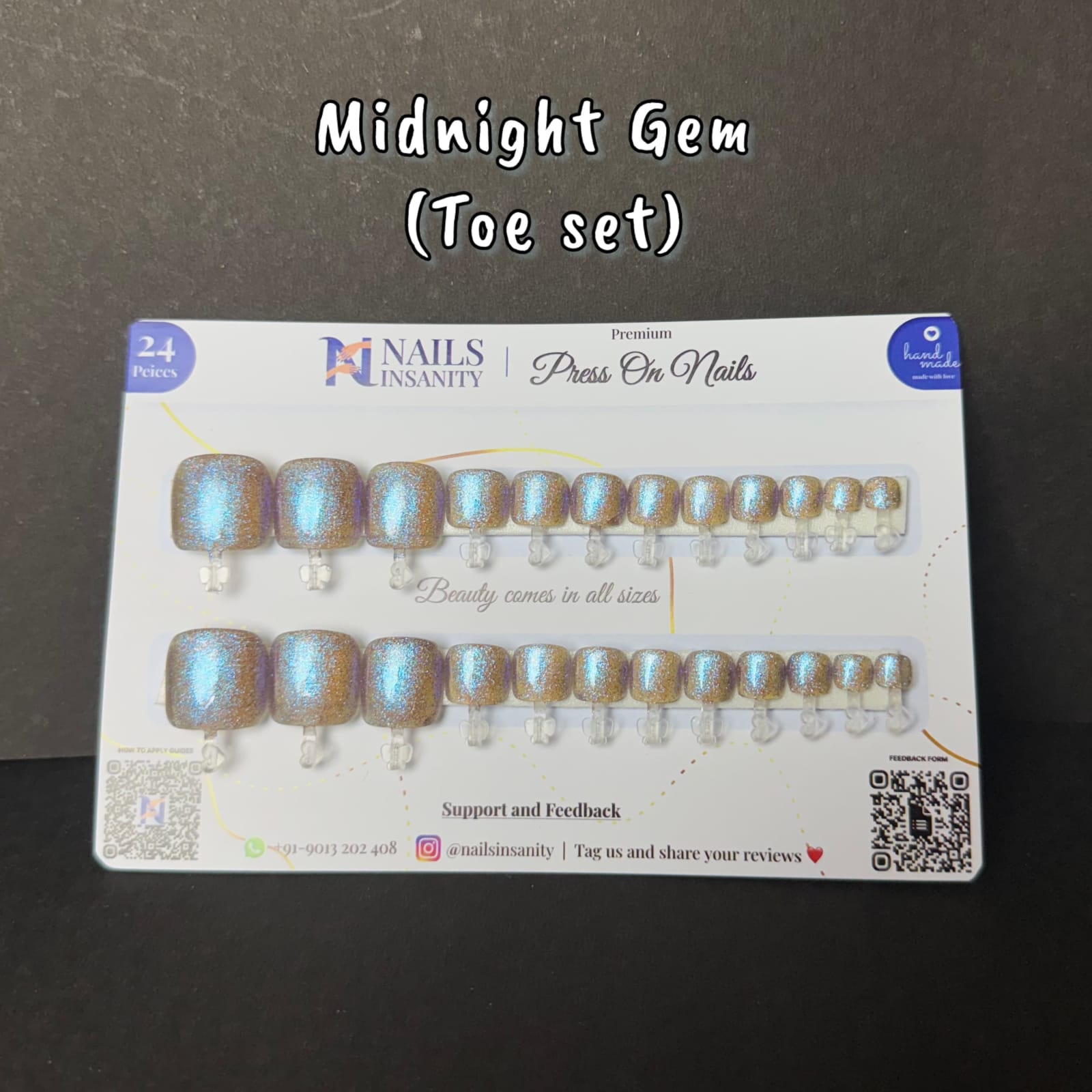 Midnight Gem Toe Set