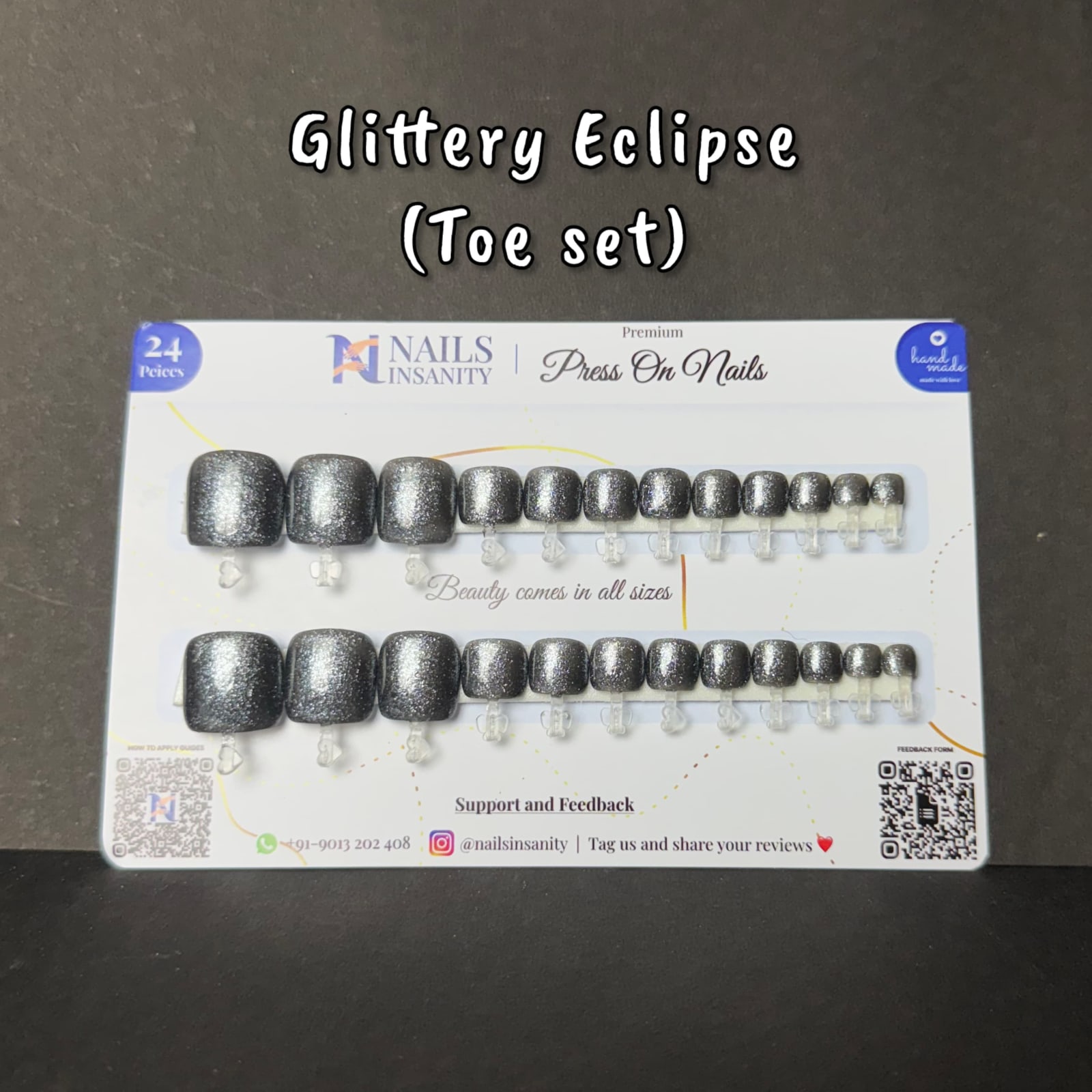 Glittery Eclipse Toe Set