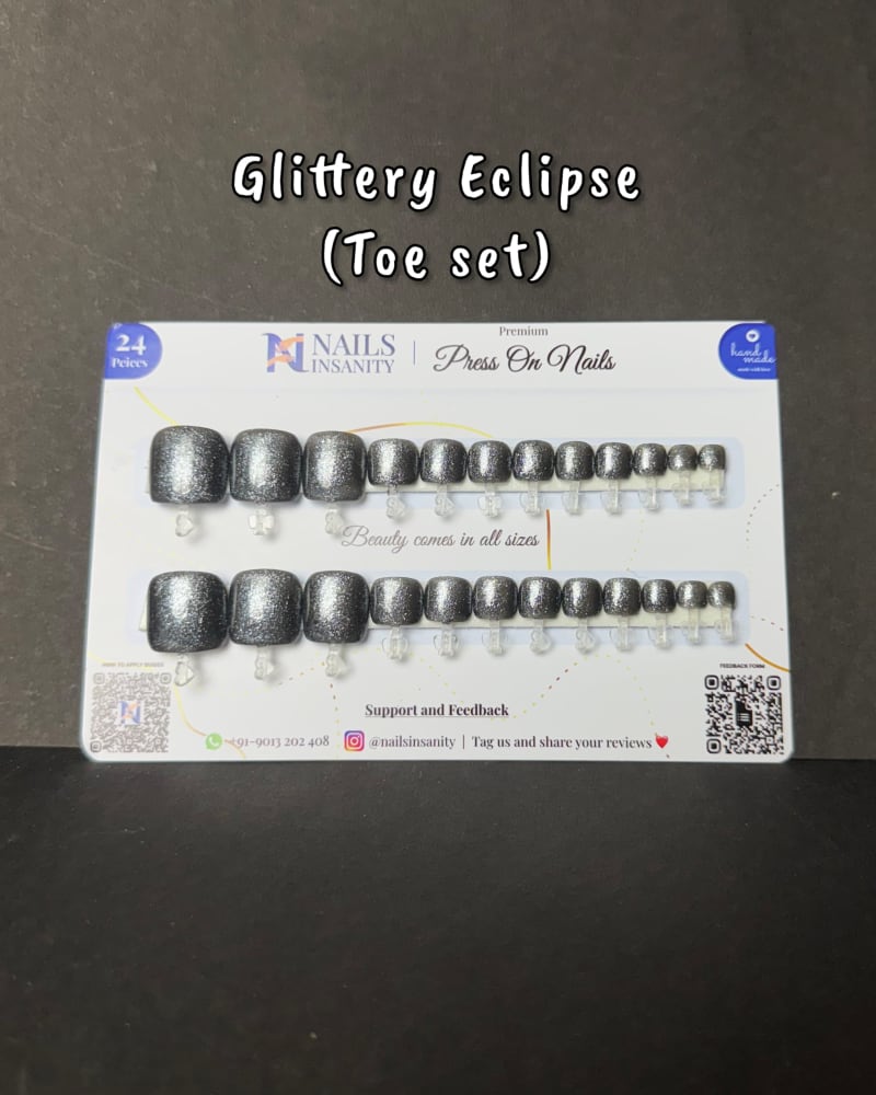 Glittery Eclipse Toe Set