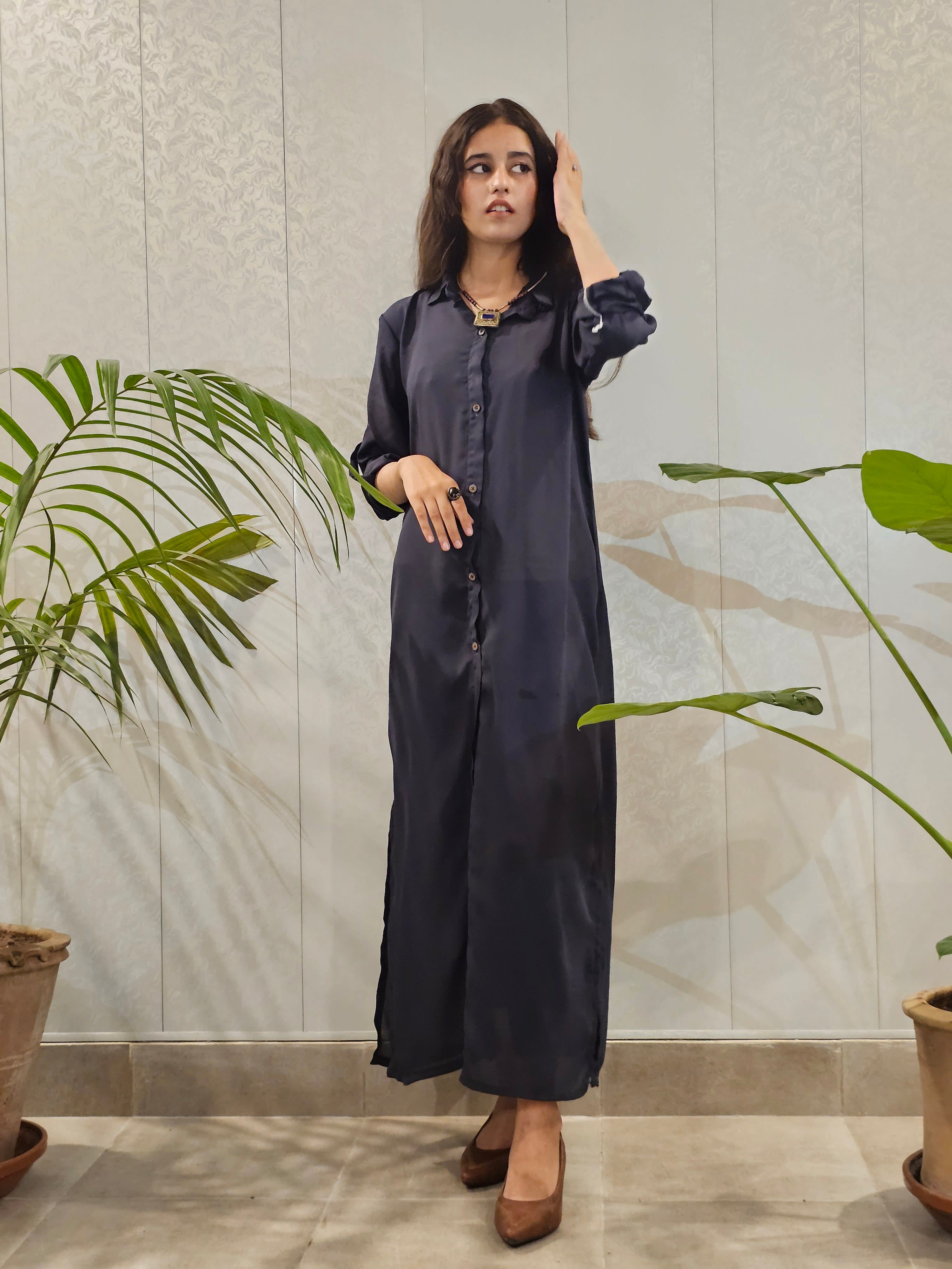 Long Open Georgette Front Open Trendy Willow Shirt β view 1