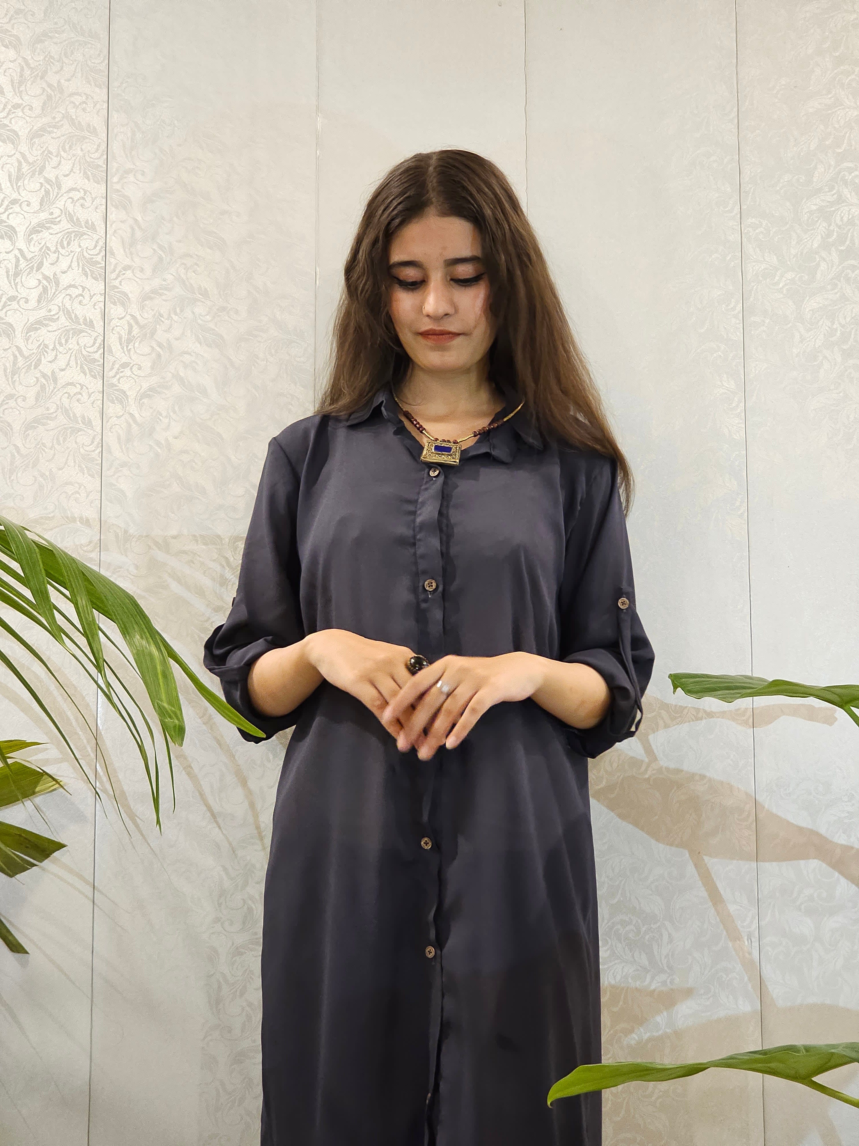 Long Open Georgette Front Open Trendy Willow Shirt β view 2