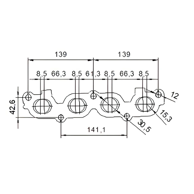 Catalizzatore per Ford Fiesta 1.6i 16V 101cv