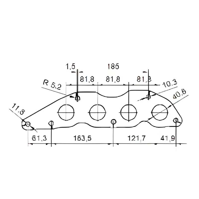 Catalizzatore per Mitsubishi Outlander 2.4i 16V AWD 160cv