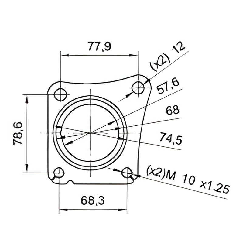 Catalizzatore per Nissan MURANO 3.5i V6 24V 3498 cc 234 cv VQ35DE 3.5i V6 24V 234cv (2/05>6/08)