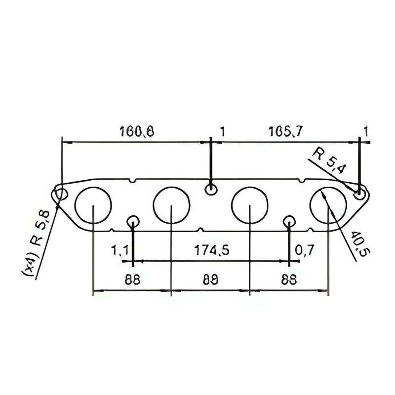 Catalizzatore per Mg-rover MG ZR 1.4i 16V 1396 cc 103 cv 14K4F4 1.4i 16V 103cv (6/01>10/05)