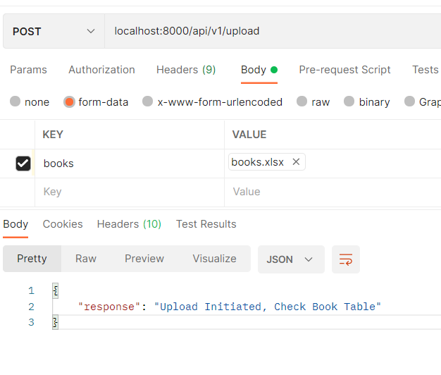 Postman File Request