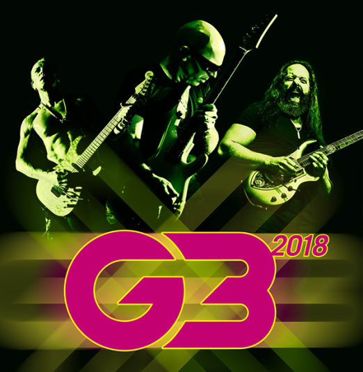 G3 2018 - JOE SATRIANI, JOHN PETRUCCI of Dream Theater, PHIL COLLEN of Def Leppard