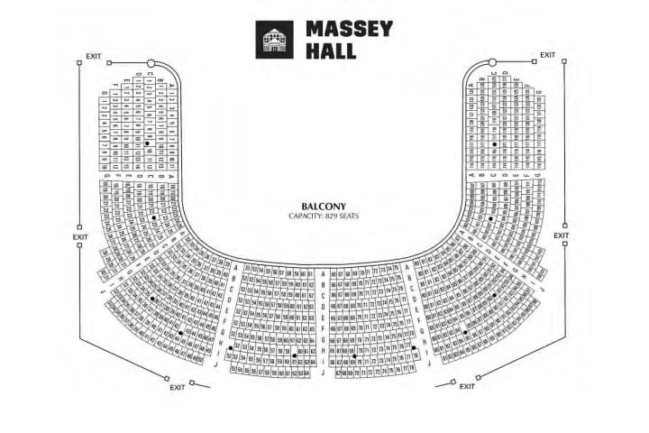 Massey Hall Concert Seating Chart