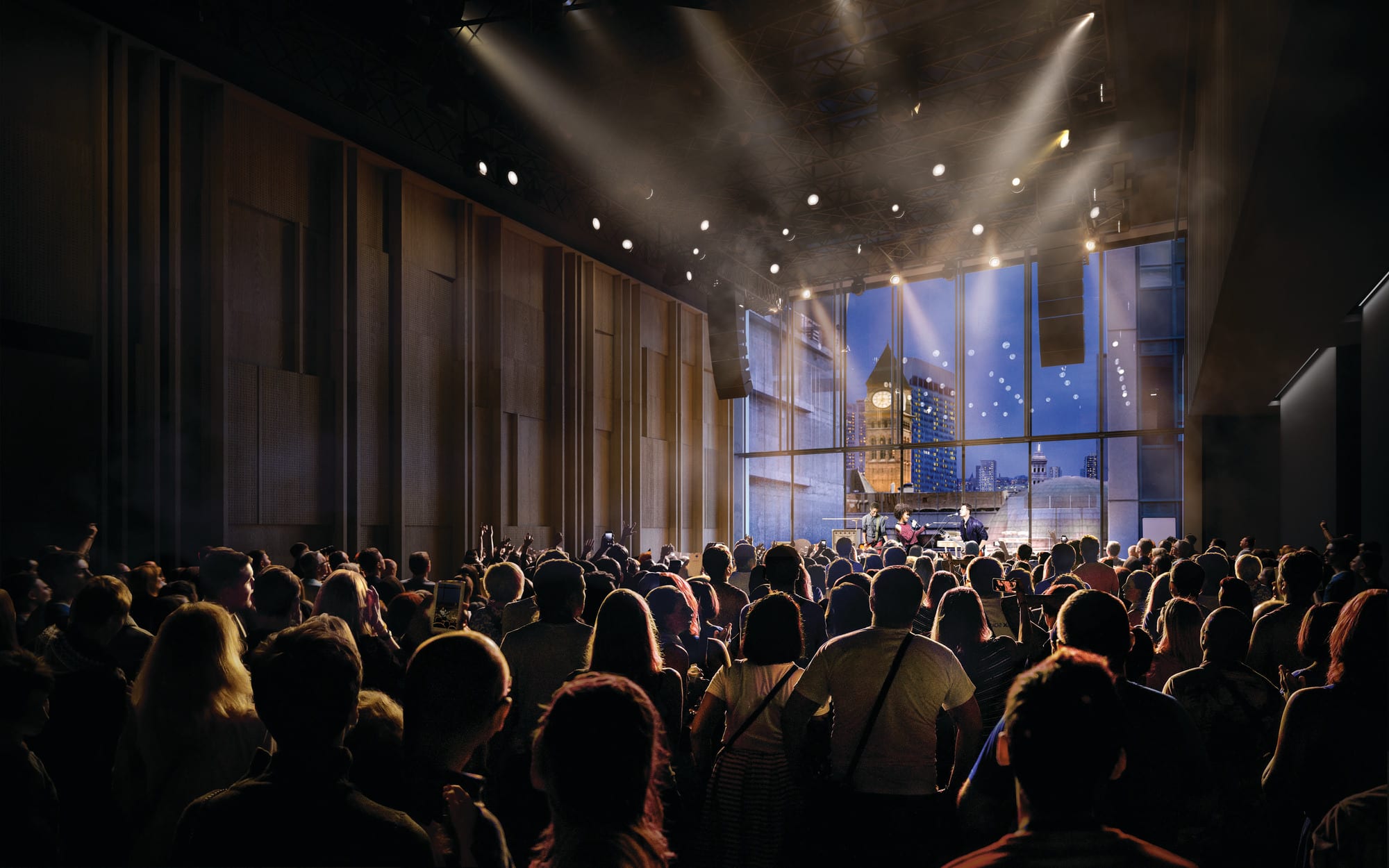 Rendering of the Club at the Allied Music Centre