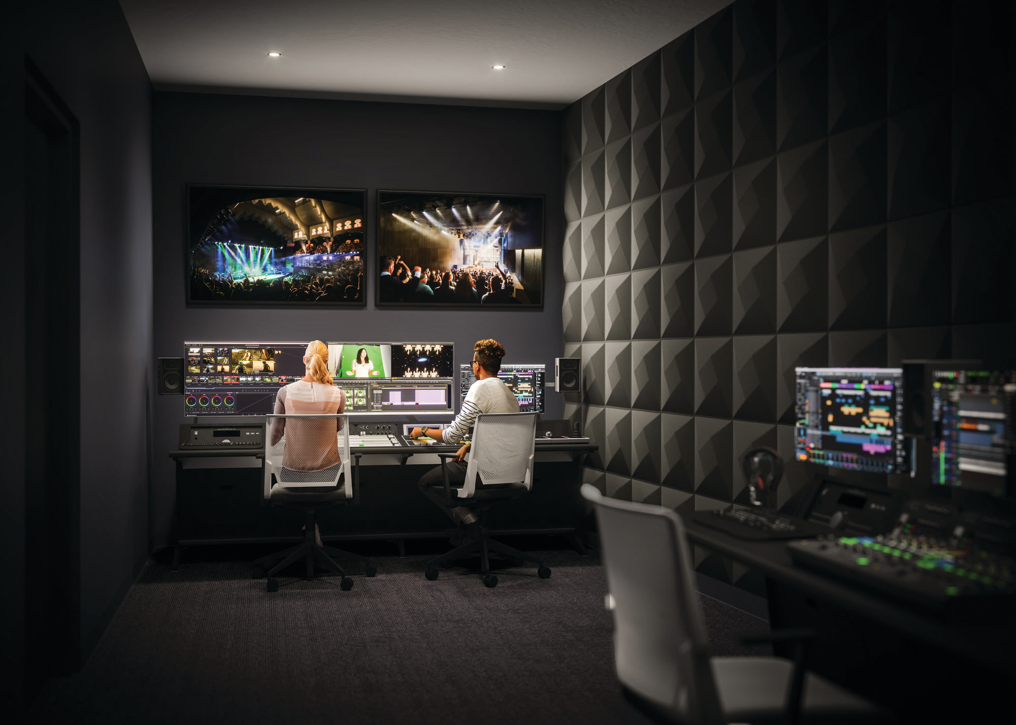 Rendering of the Recording & Broadcast Facilities at the Allied Music Centre