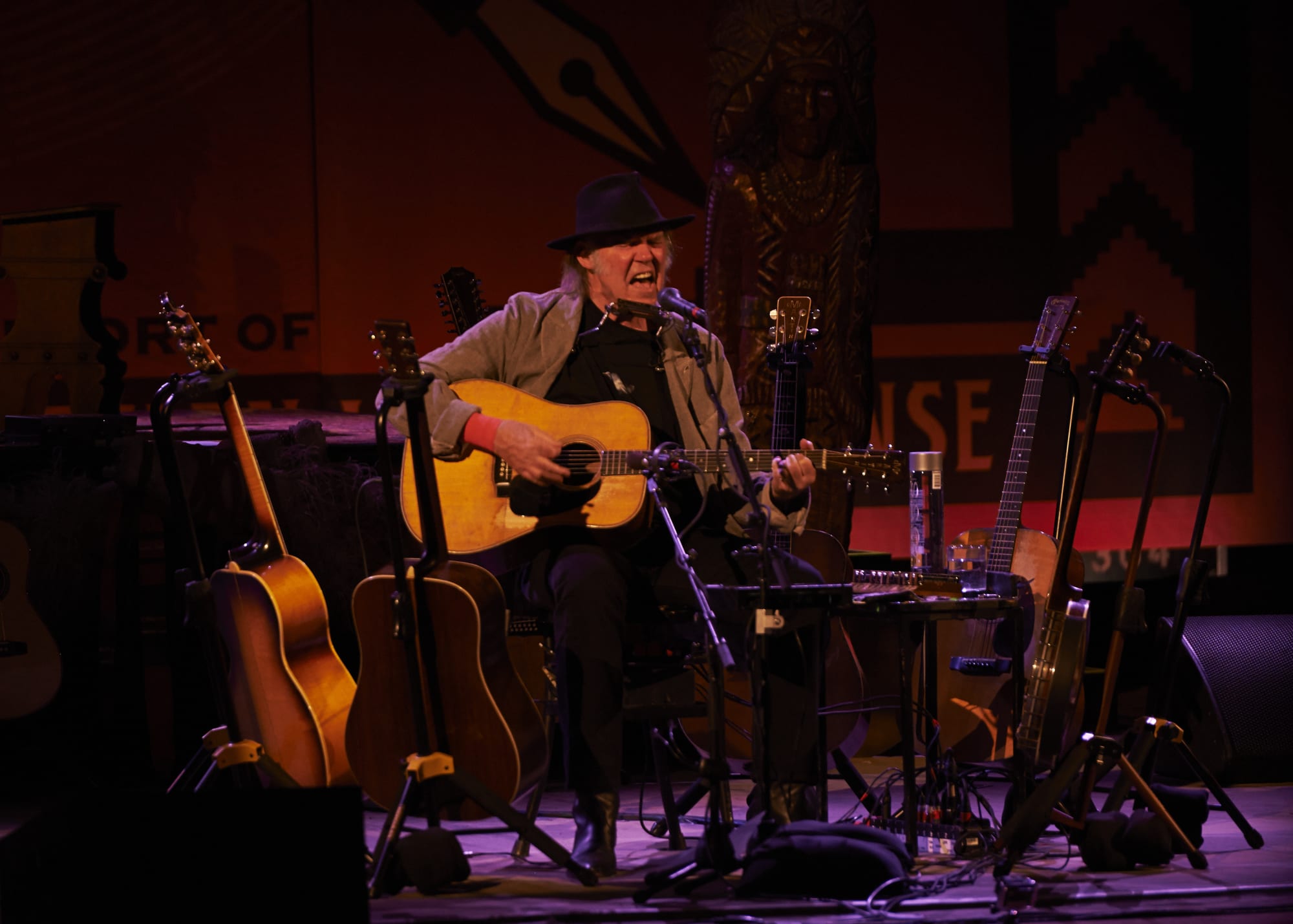 Neil Young Plays for a sold out crowd at Massey Hall