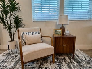 Accent Chair Sitting Area — staged by Stage Easily