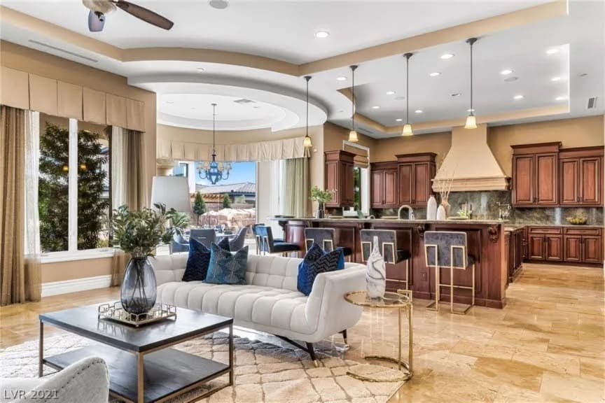 Contemporary Family Room — staged by Stage Easily