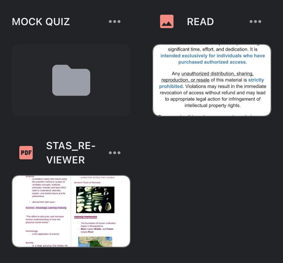 STAS REVIEWER - FIRST YEAR