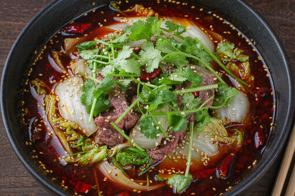 Carne Bovina no Óleo de Pimenta (Boiled Beef Sichuan)