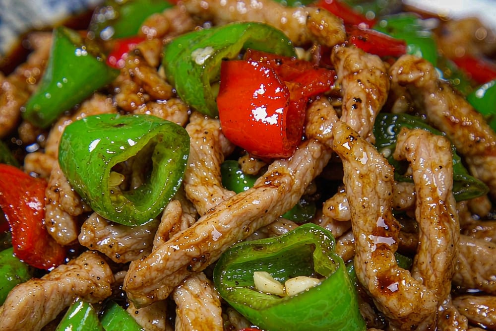 Carne de Porco com Pimentão