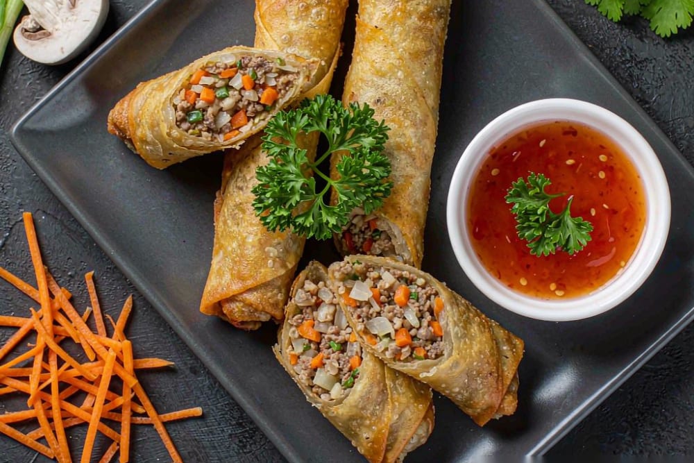 Pastel Primavera (春卷) – O Crocante Dourado de Todo Buffet