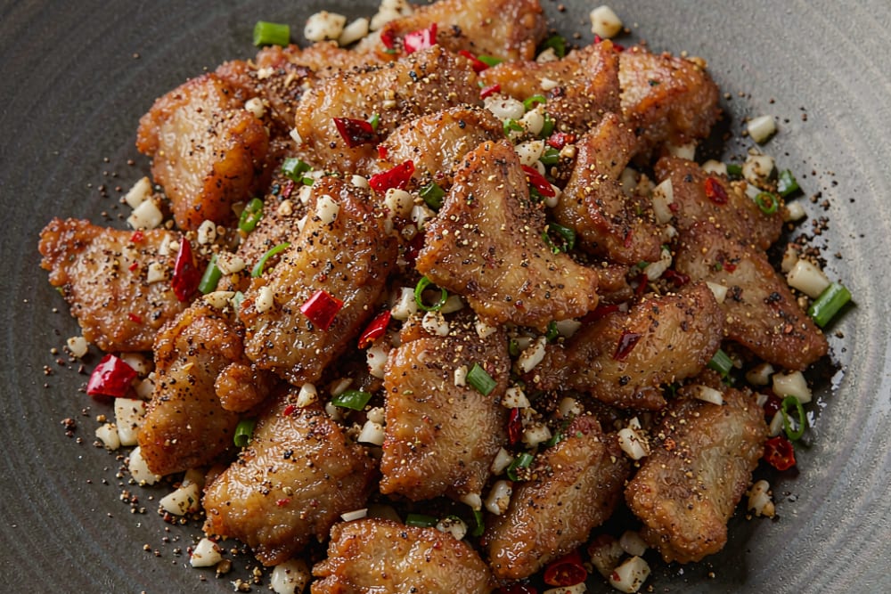 Peixe Sal e Pimenta (椒盐鱼) – O Filé Crocante que Estala