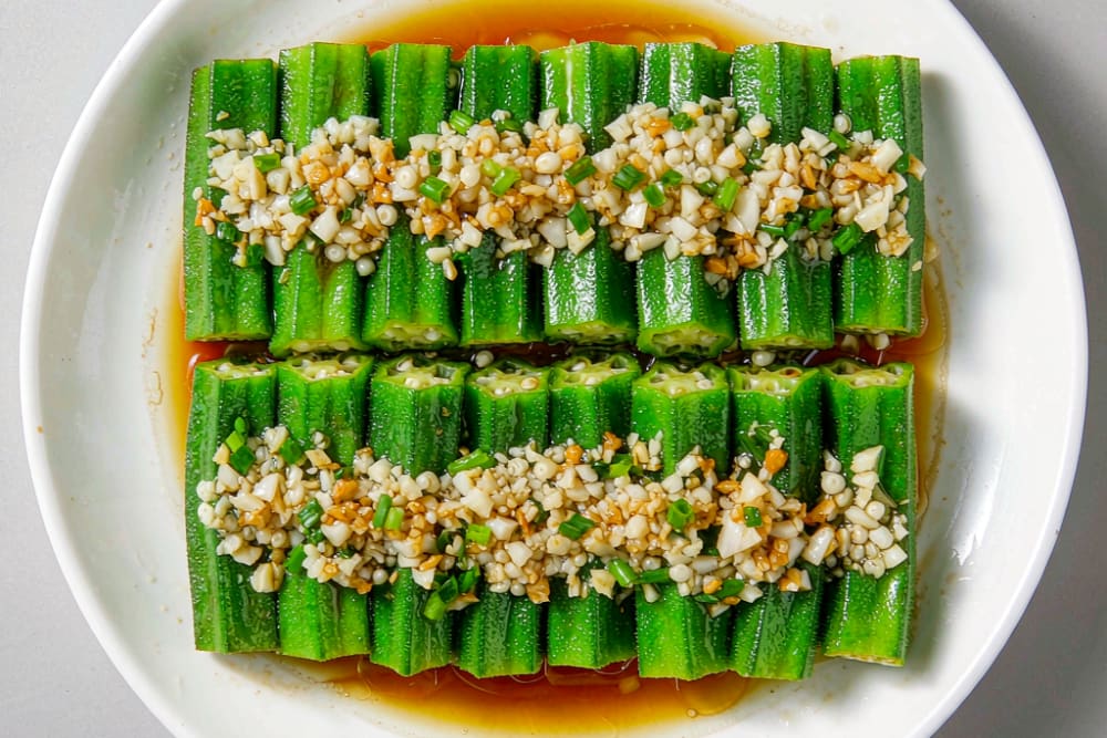 Quiabo com Alho e Molho de Soja (蒜蓉秋葵) – O Legume do Brasil, ao Estilo Chinês