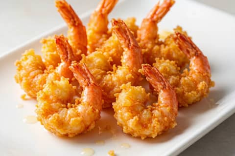Camarão Frito Crocante (炸虾) – Camarão Dourado e Sonoro