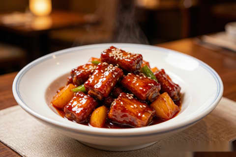 Costela de Porco Agridoce (糖醋排骨) – Carne Suína no Molho Doce e Azedo