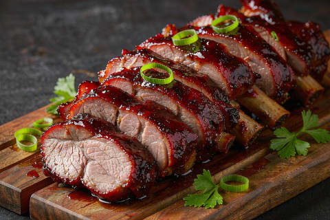 Porco Char Siu (Porco Grelhado Doce)